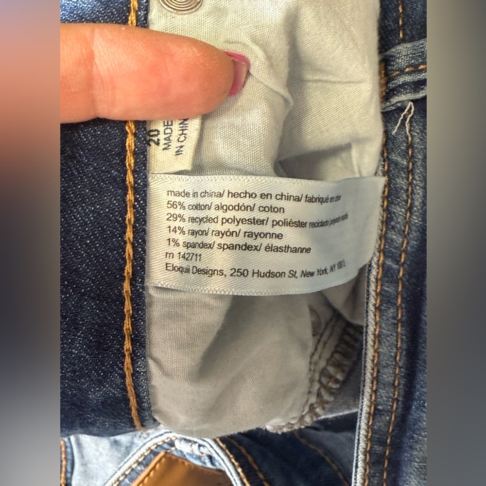 Eloquii Jeans Size 20 Blue High Waist Distressed Skinny‎ Jeans 💙💙💙 - Picture 13 of 13